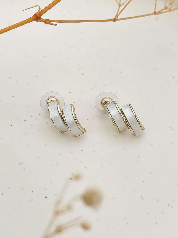 Elegant Enamel Earrings