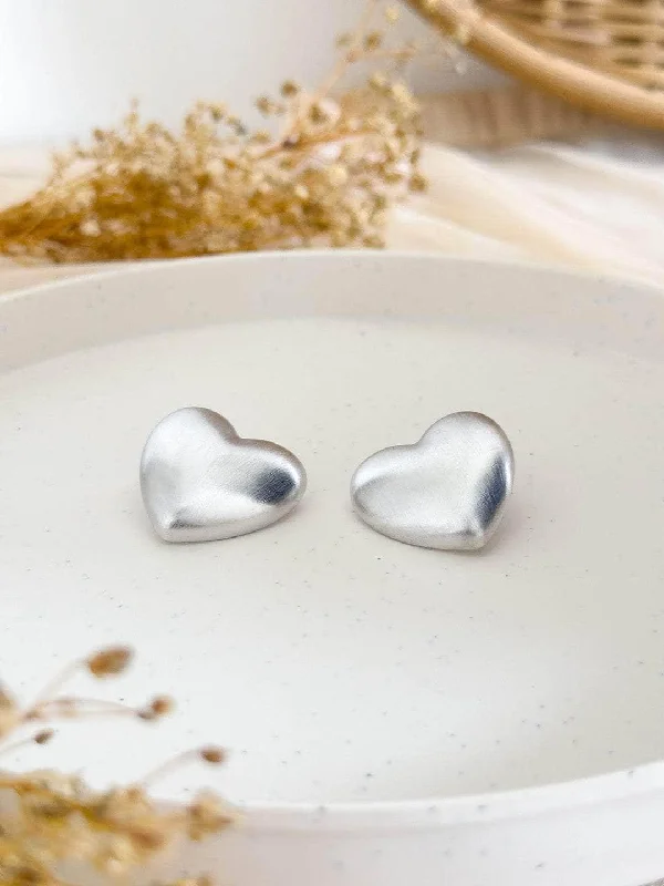 Hollow Heart Stud Earrings