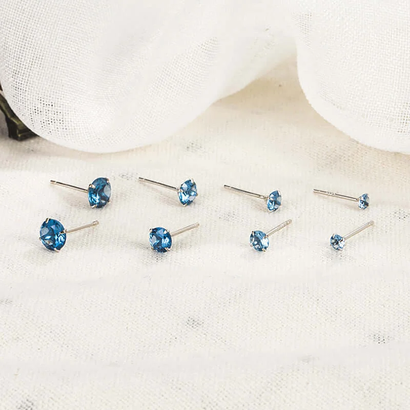 Blue- 4 PCS - Size 3mm - 6mm