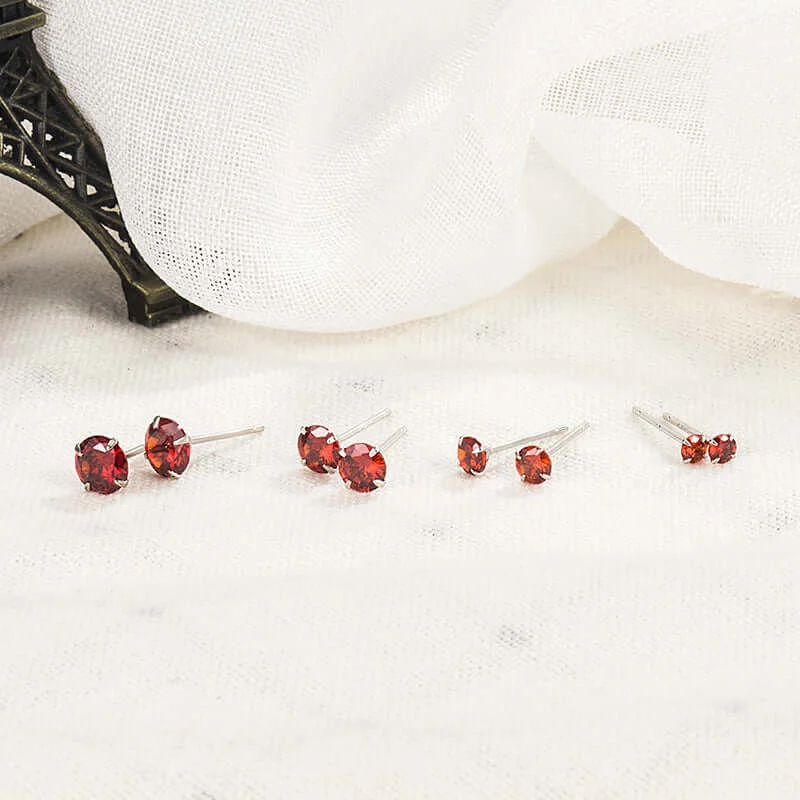 Ruby- 4 PCS - Size 3mm - 6mm