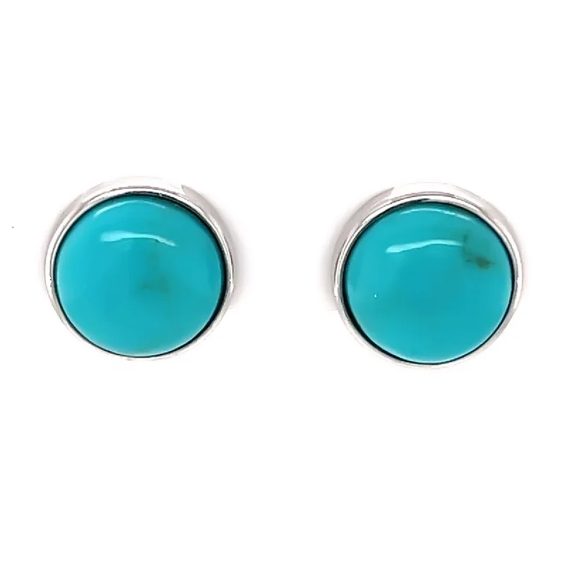 925 Sterling Silver Campitos Turquoise Earrings