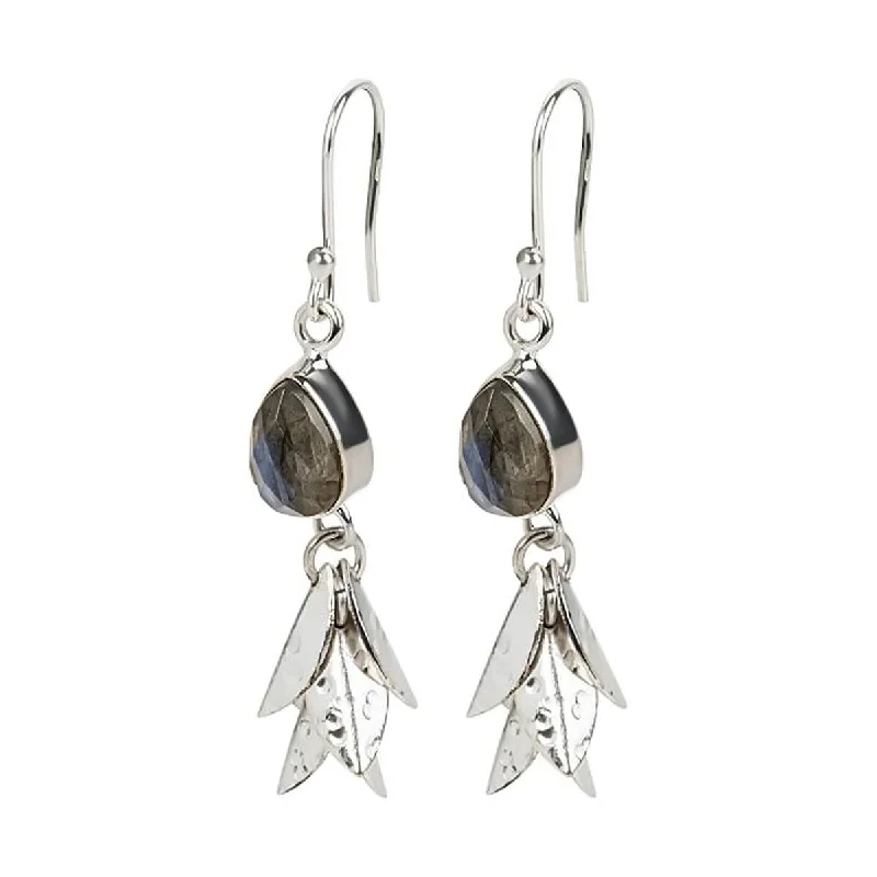 925 Sterling Silver Labradorite Dangle Earrings