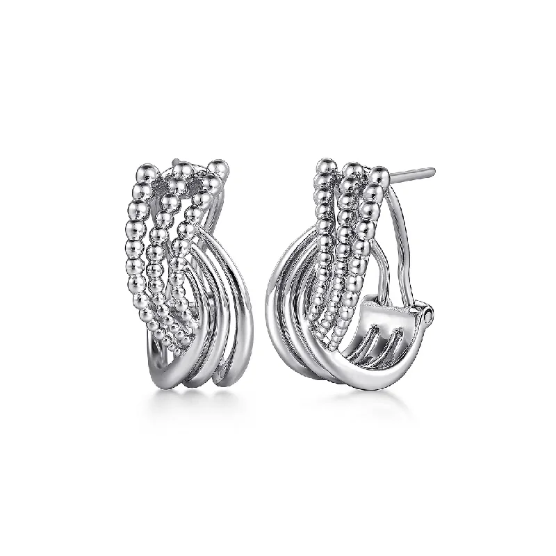 925 Sterling Silver Twisted Bujukan Earrings