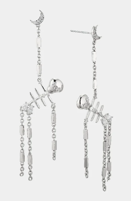 AJOA SPOOKY SKELETON EARRINGS