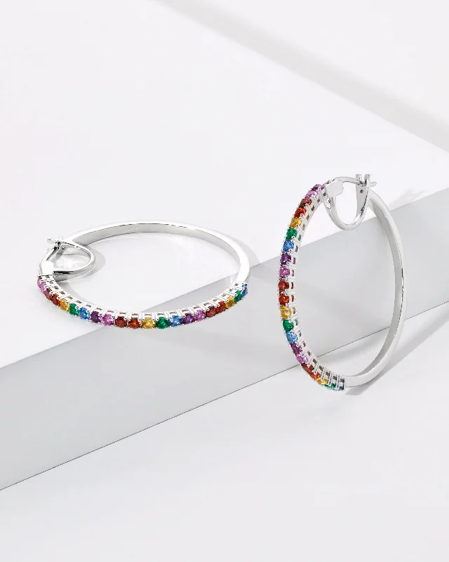 PRIDE MEDIUM HOOP EARRINGS