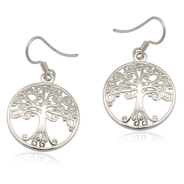 Southern Gates® Round Oak Tree Earrings