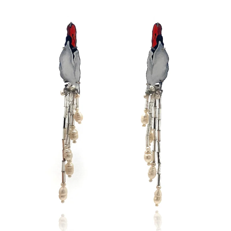 Swan Song Post Earrings