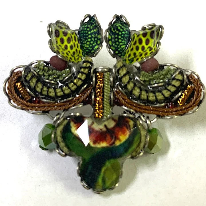 AYALBAR GREEN MEADOW BROOCH