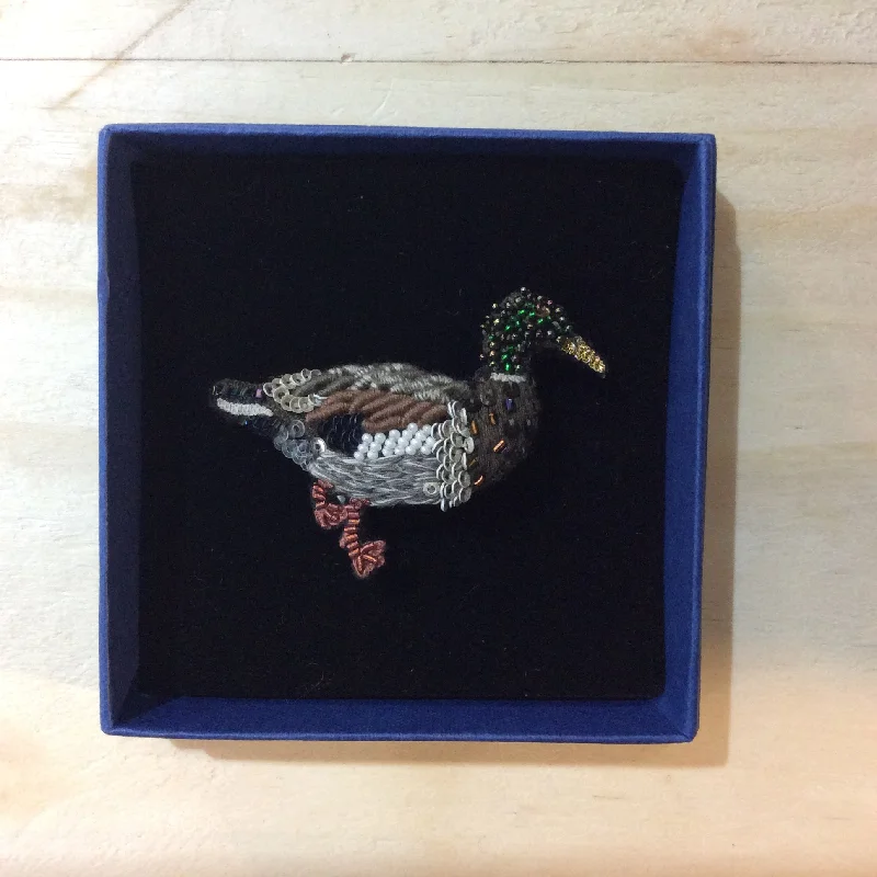 Mallard Duck Brooch